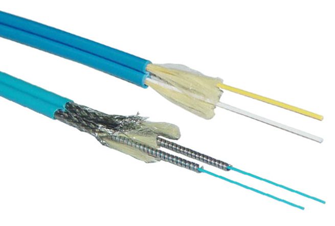 Duplex Armored Optical Fiber Cable-Zipcord Type